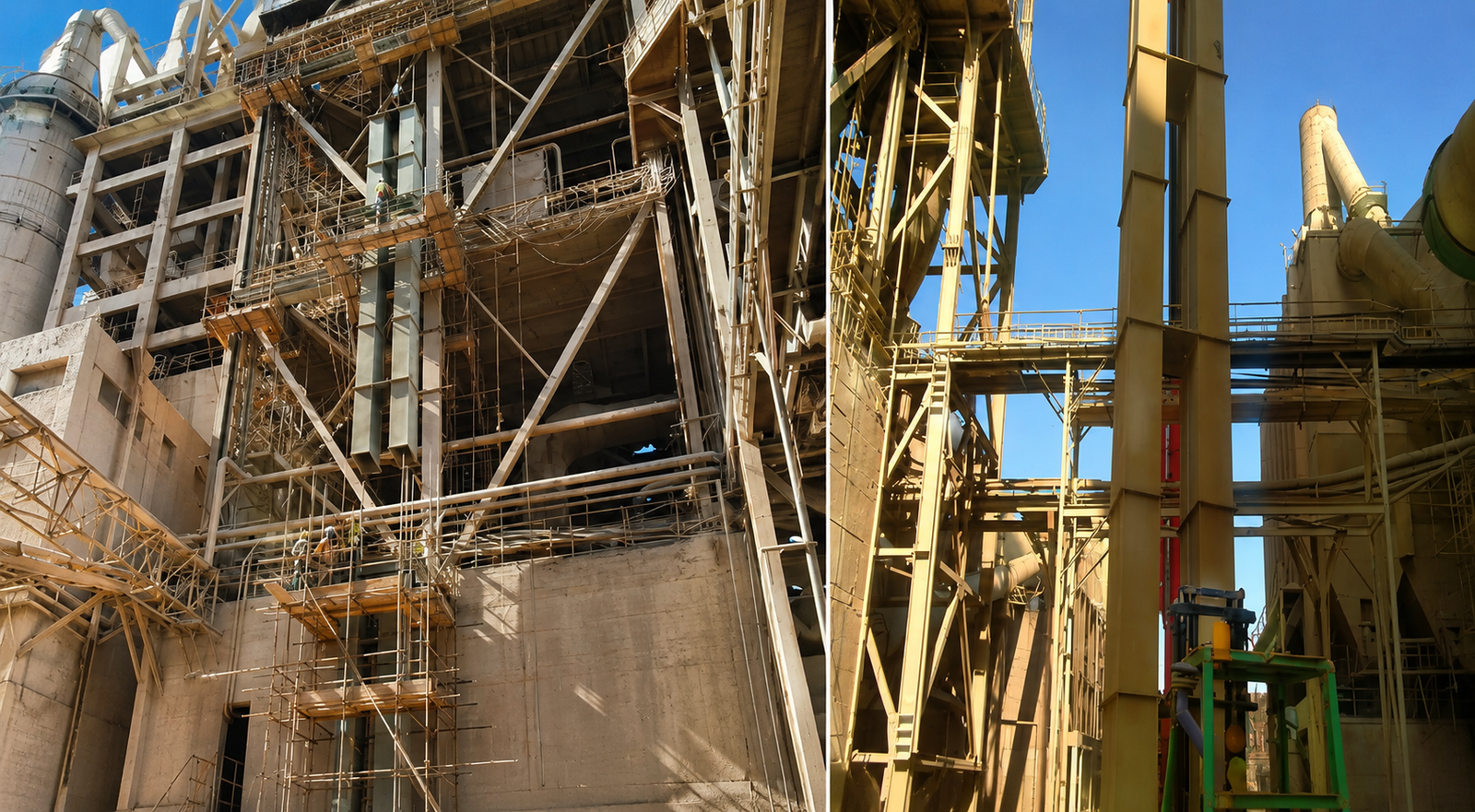 Two Bucket Elevators